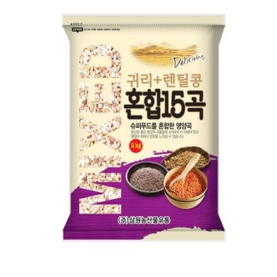 삼원농산영농조합  귀리+렌틸콩 혼합15곡 2kg