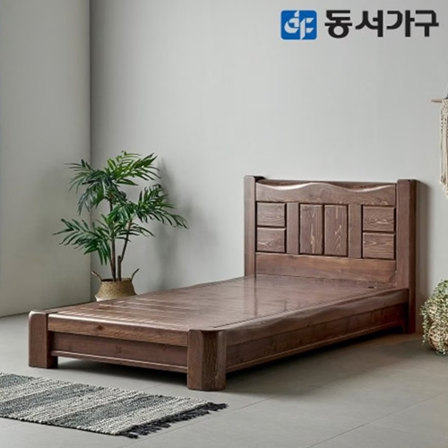 동서가구 A프리미엄 소나무 통원목 편백 침대 SS