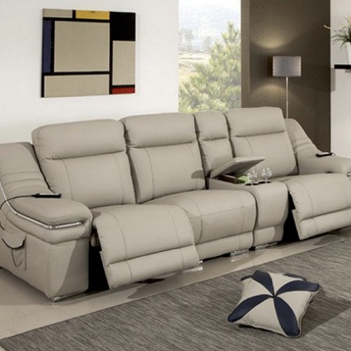 케미에르 보르도 극세사 가죽 리클라이너 3인용