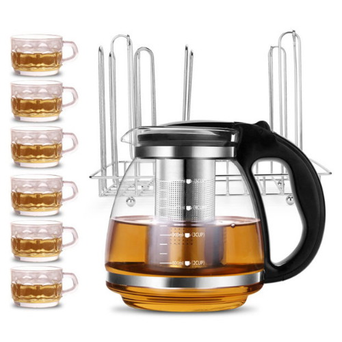 로하티 내열유리 찻잔 티포트세트