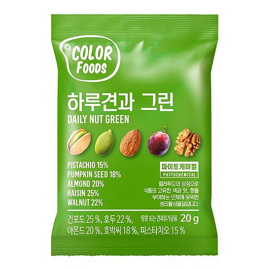 견과공장 하루견과 그린 선물세트 20g 100개입