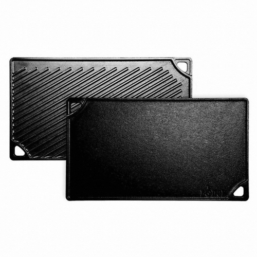 롯지(LODGE)  2버너용 양면 그리들 그릴팬