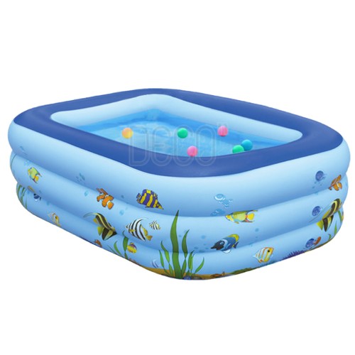 두로카리스마  쿨써머 3단 엠보싱 사각풀장 180cm