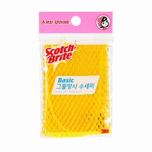 3M 스카치브라이트 베이직 그물망사 수세미