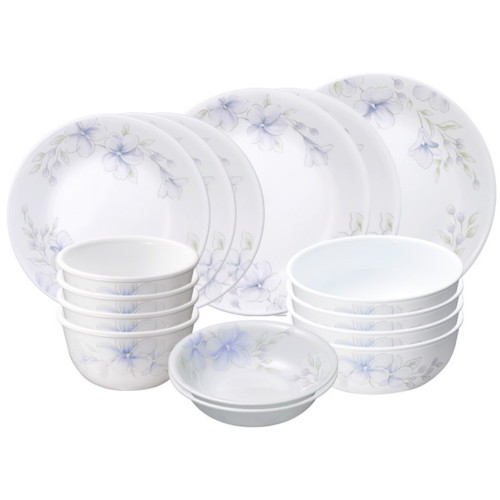 코렐 보라꽃 4인 원형 홈세트 16P