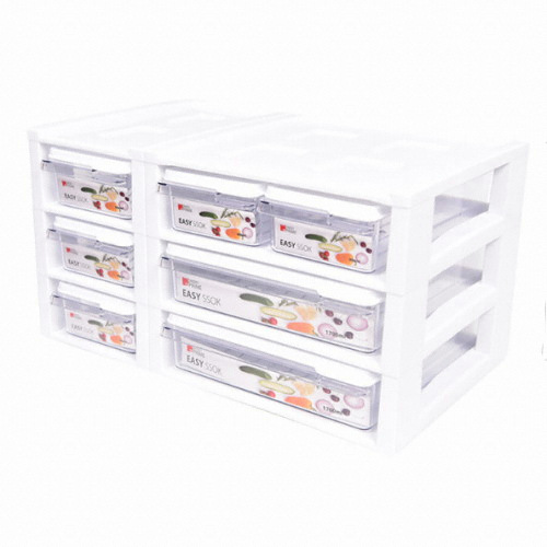 이지쏙 냉장고 수납정리함 3단