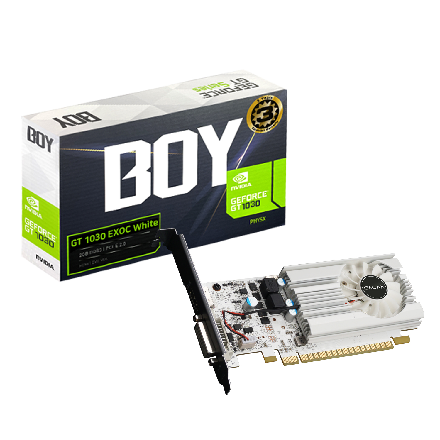 갤럭시 BOY 지포스 GT1030 EXOC WHITE D5 2GB LP