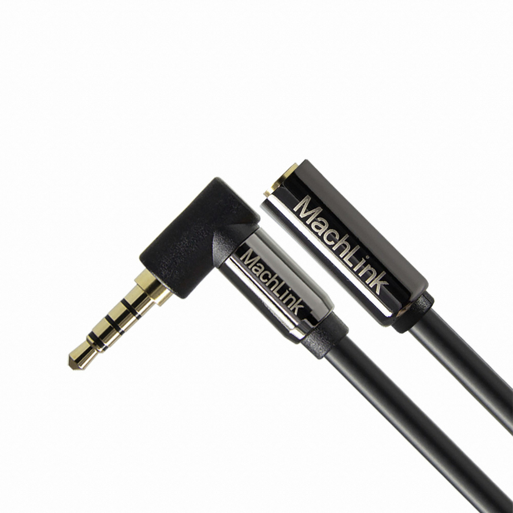 마하링크  3.5mm 4극 스테레오 AUX 꺾임 연장 케이블