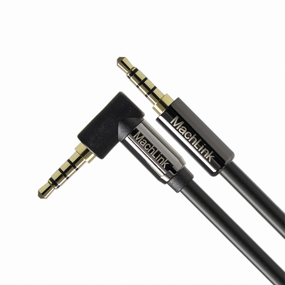 마하링크  3.5mm 4극 스테레오 AUX 꺾임 케이블