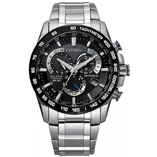 시티즌 남성용 PCAT 쿼츠 스포츠 시계 with 티타늄 Strap, Silver, 24  Model CB590857E  Clot..