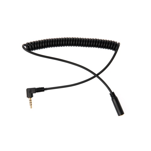 라이트컴 COMS 4극 3.5mm AUX 한쪽꺾임 스프링 연장 케이블 (TB208)