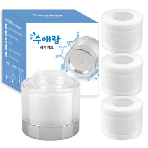 수애랑 세면대 수압상승 녹물 정수+리필필터 세트