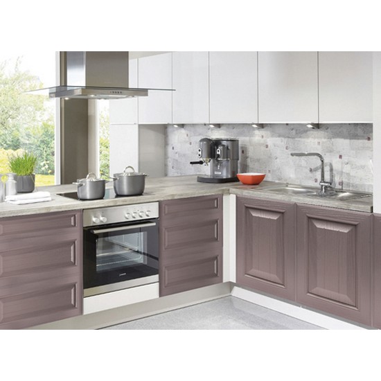 일루노  에코 G1001 래핑 부엌가구 싱크대 ㄱ자 가전소물장+냉장고장형