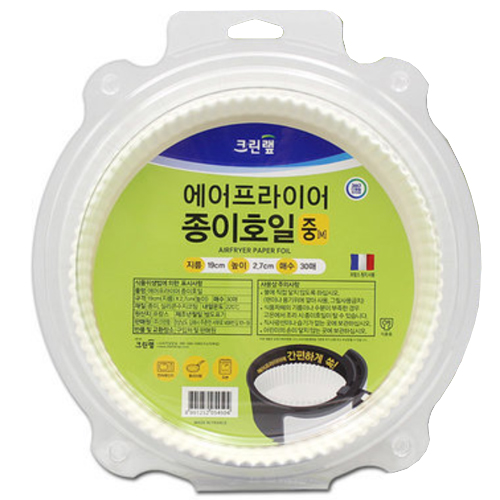 크린랲  에어프라이어 종이호일 (중) 16cm