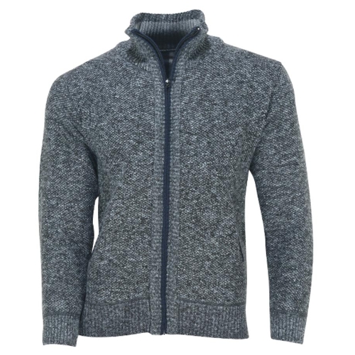 페라어스  카라배색 기모안감 니트 풀집업 가디건 COBN6022W0