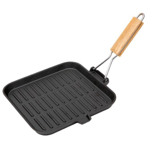 쿠비녹스  더 베이스 무쇠 그릴팬 사각