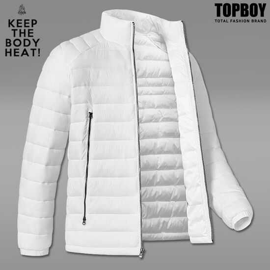 탑보이 지퍼장식 초경량 패딩점퍼_JW524