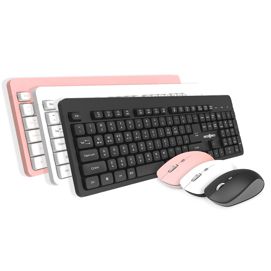 마이크로닉스  MANIC KM530 무선 슬림 무소음 키보드 마우스 합본