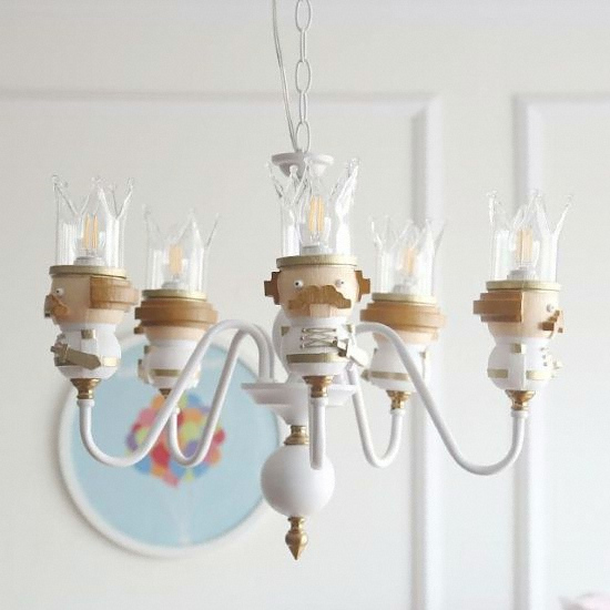 퍼플스토리  LED 더킹 샹들리에 5등