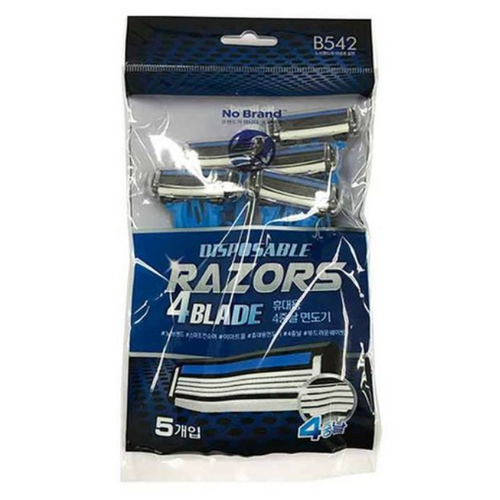 노브랜드  휴대용 4중날 면도기