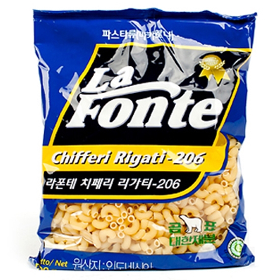 인도푸드 라폰테 마카로니 500g [4개]