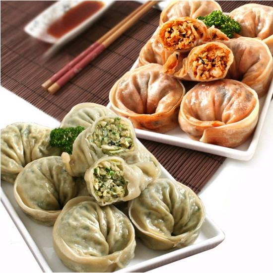 나래식품  나래 산동 고기 왕만두 1.4kg + 김치 왕만두 1.4kg