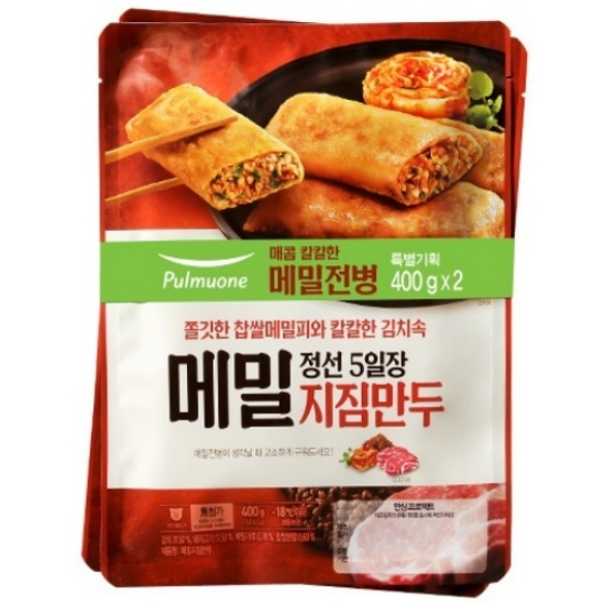 풀무원  정선 5일장 메밀 지짐만두 400g
