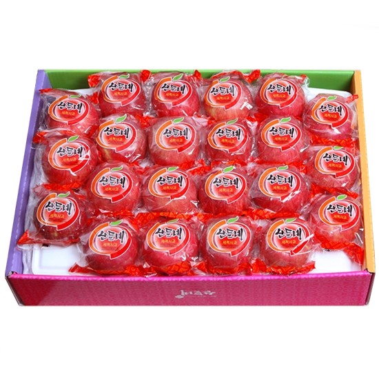 산들네  껍질째 먹는 경북 세척사과 28과내외 5kg