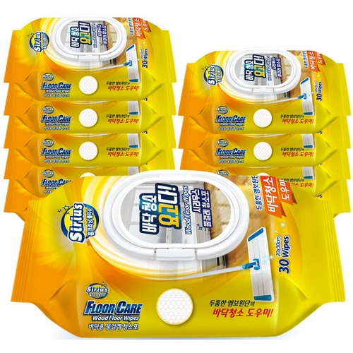 스프링크  시리우스 바닥청소 요고다 물걸레 청소포 대형 30매