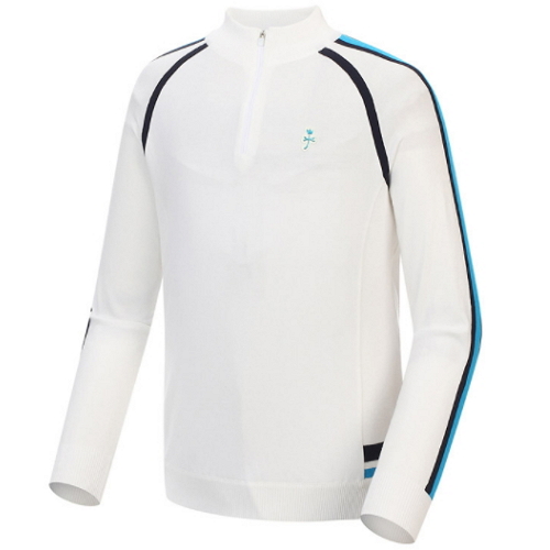 까스텔바작  남성 어깨배색반집업니트 (BG8FSW302)