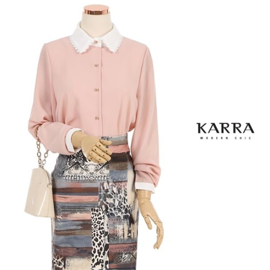 KARRA 카라레이스블라우스_KB0FBL339A