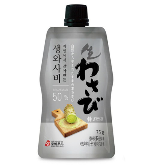 주비푸드 자연에서 갈아만든 생와사비 50% 75g