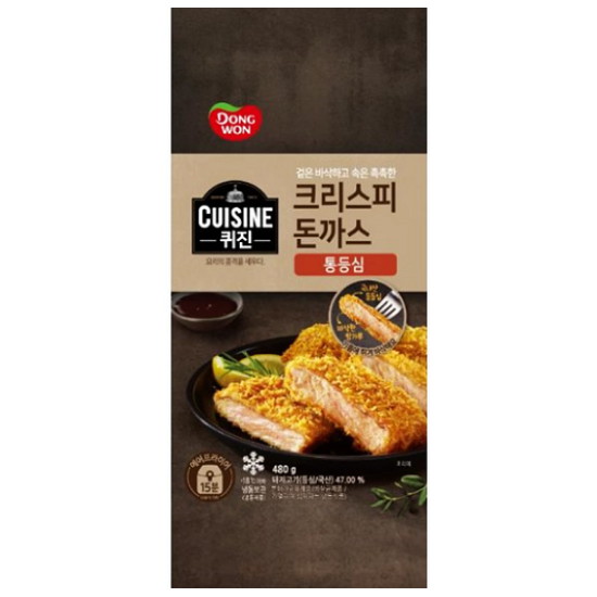 동원F&B  퀴진 크리스피 돈까스 통등심 480g