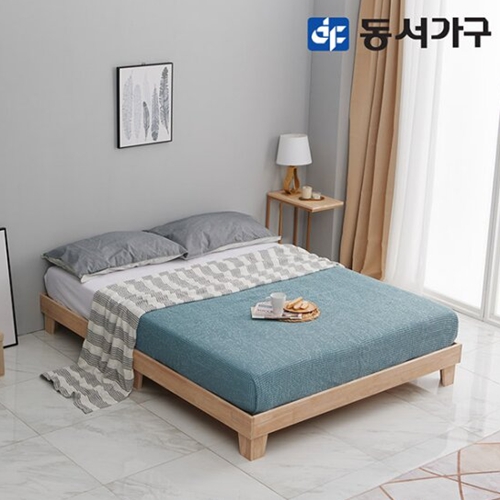 동서가구 이즈 엘스 무헤드 원목 침대 Q