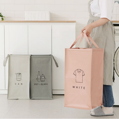 네이쳐리빙  모노블 더길어진 반전매력 재활용 분리수거함 3p 54L