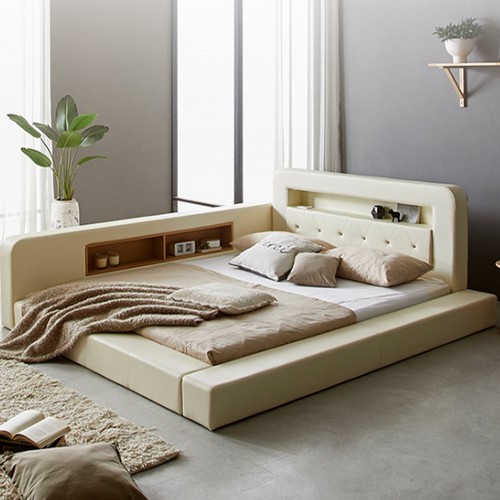 파로마 메디슨 저상형 수납 LED침대 Q