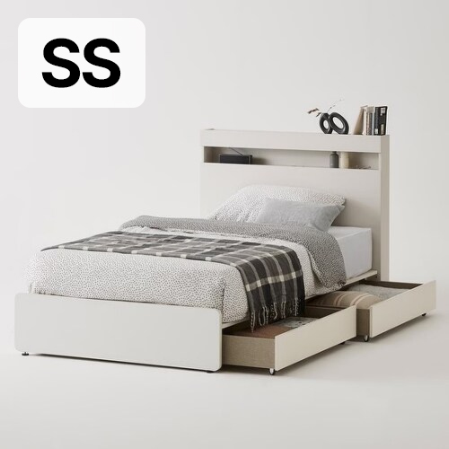 한샘 클로즈 서랍형 LED침대 SS