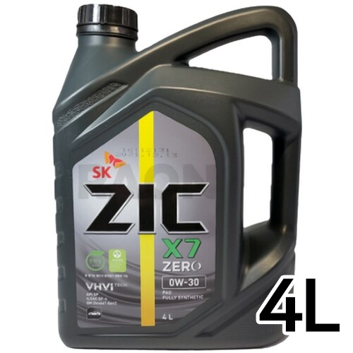 SK엔무브 ZIC 제로 X7 0W30 4L