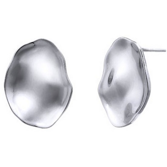 티르리르  라운디 실버화이트 귀걸이 HEQSVW11863M