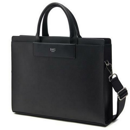 닥스 블랙 가죽 심플 서류가방_DBBA0F333BK
