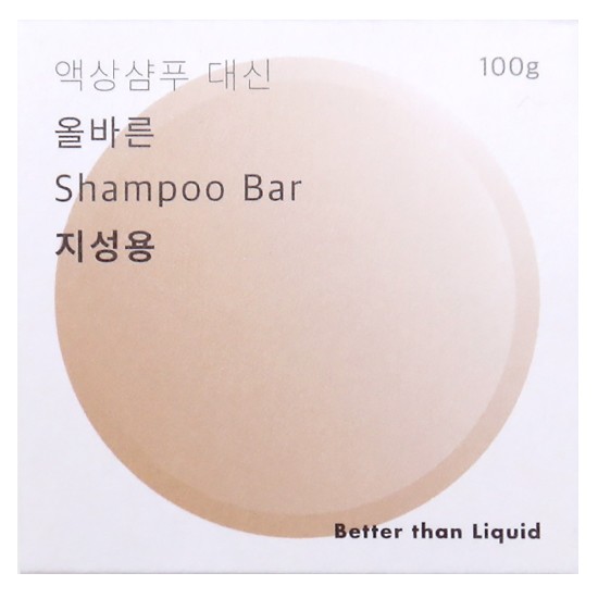 동구밭 올바른 샴푸바 지성용 100g