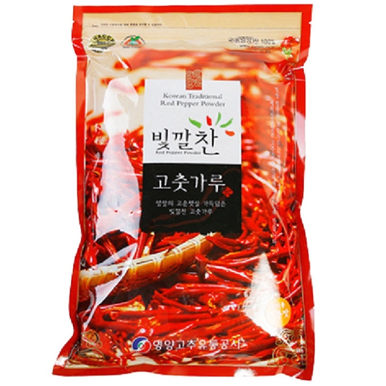 영양고추유통공사 빛깔찬 고춧가루 보통맛 (김치용) 1kg