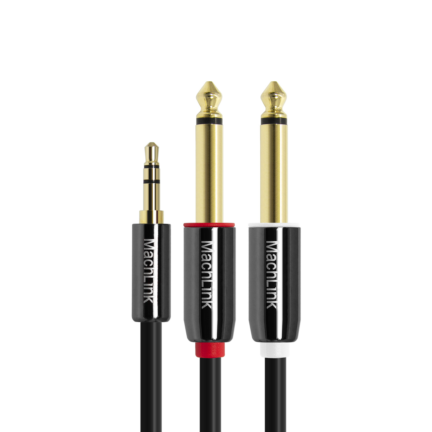 마하링크  3극 3.5mm 스테레오 to 5.5 모노 Y형 변환 케이블