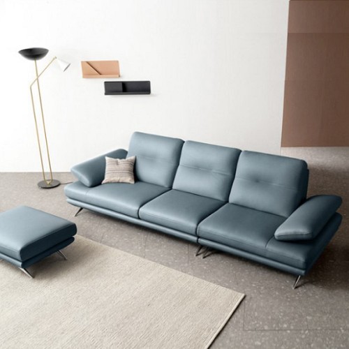 자코모 엘리쉬 기능성 슈렁큰 천연가죽 소파 3.5인용