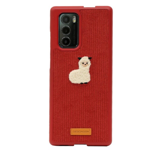 디자인스킨  아이폰11 프로 코듀로이 동물 자수 케이스