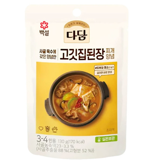 다담 고깃집 된장찌개양념 130g