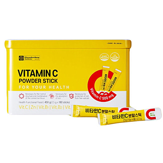  종근당건강 비타민C 분말스틱 2.5g 180포[1개]