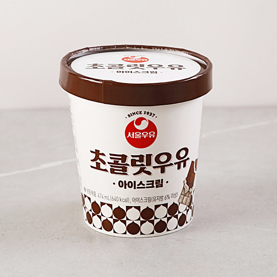서울우유  초콜릿우유 아이스크림 474ml [1개]