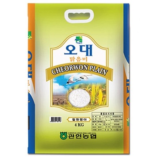 논앤밭 2020 철원오대쌀 4kg[2개]