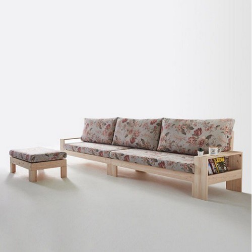 더젠 그랑테플라워 편백원목 패브릭 소파 4인용